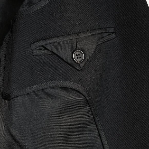 Oscar de la Renta SS/18 Runway Black Wool-Blend Longline Blazer - Picture 8 of 10